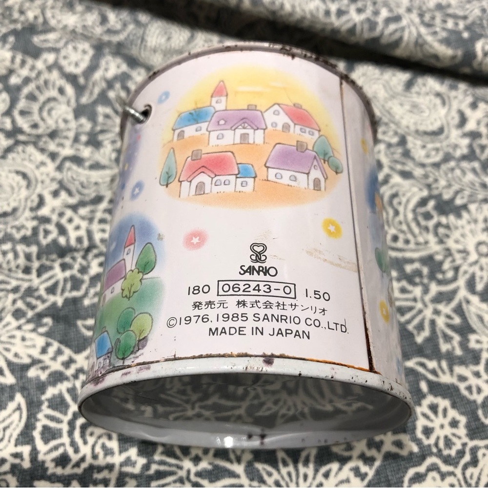 Sanrio Little Twin Stars metal pail bank 1985 - Picture 2 of 7